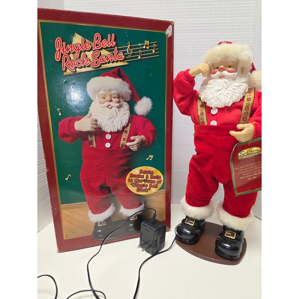Santavintage 1998 Rock Santa Collectibles Jingle Bell Rock animated and musical